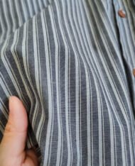 韓系口袋條紋襯衫 - Image 4