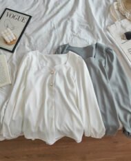 質感絲滑緞面襯衫 - Image 4