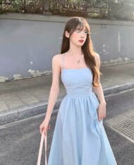 (Defect) 心機款！仙女露背繫帶長洋
