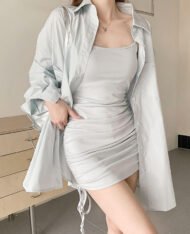 輕甜感寬襯衫外 - Image 2