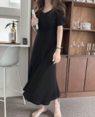 氣質女神綁帶長裙 - Image 3