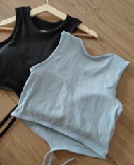 附胸墊！交叉綁帶Bra背心 - Image 5