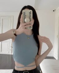 附胸墊！交叉綁帶Bra背心