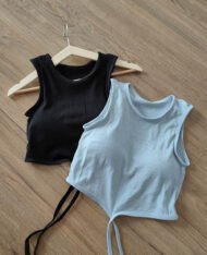 附胸墊！交叉綁帶Bra背心 - Image 3