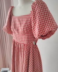 法式復古格紋短裙 - Image 8