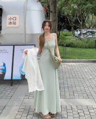 (Defect) 夏日氛圍慵懶寬長裙