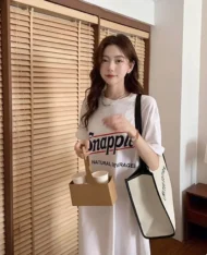 (Defect) 休閒字母寬長裙 - Image 2