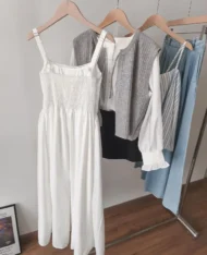 (Defect) 小仙女蕾絲魚骨長裙 - Image 9