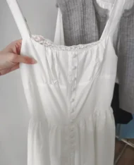 (Defect) 小仙女蕾絲魚骨長裙 - Image 8