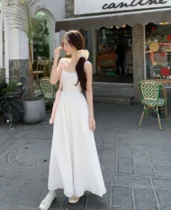 (Defect) 小仙女蕾絲魚骨長裙 - Image 3