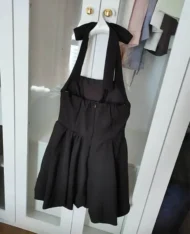 小辣掛脖露背黑短裙 - Image 5