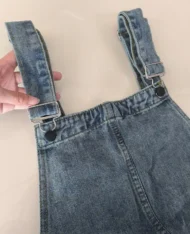 (Defect) 小男孩風吊帶牛仔短褲 - Image 3