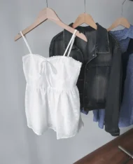 蕾絲鏤空娃娃上衣 - Image 3