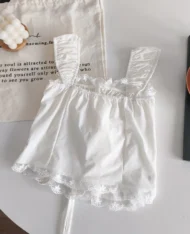 純欲風一字領繫帶上衣 - Image 7