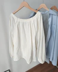 溫柔刺繡寬上衣 - Image 7