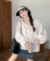 溫柔刺繡寬上衣