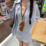 V領修身短裙
