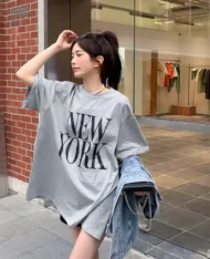 牛仔馬甲背心+休閒Tee兩件套set - Image 3