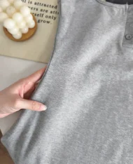 微辣排扣修身短裙 - Image 7