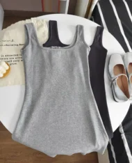 微辣排扣修身短裙 - Image 8