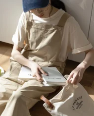 工裝背帶褲+休閒Tee - Image 2