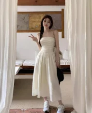 (Defect) 小仙女氣質平口長洋 - Image 3