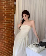 (Defect) 小仙女氣質平口長洋 - Image 2