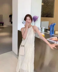 (Defect) 浪漫層次網紗長洋