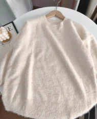 舒適慵懶軟糯長袖毛衣 - Image 3