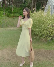 扭結後繫帶長裙 - Image 5