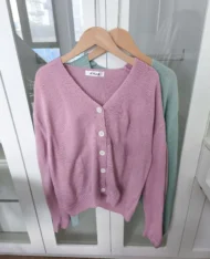 排扣針織上衣外套 - Image 9