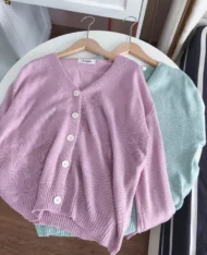 排扣針織上衣外套 - Image 8