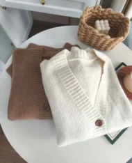 初秋軟糯毛衣針織外套 - Image 8