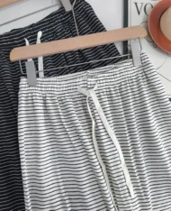 舒適居家條紋長褲 - Image 7