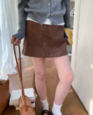 (Defect) 燈芯絨A短裙 - Image 3