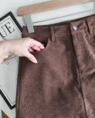 (Defect) 燈芯絨A短裙 - Image 6