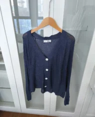 鏤空排扣針織上衣