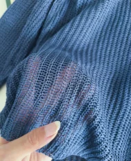 鏤空排扣針織上衣 - Image 3