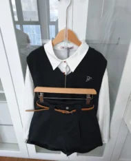 挺版寬白襯衫 - Image 14