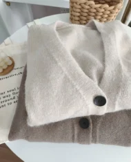 入秋慵懶口袋毛衣外套 - Image 10