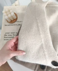 入秋慵懶口袋毛衣外套 - Image 11