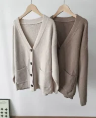 入秋慵懶口袋毛衣外套 - Image 13