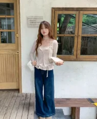 外套+背心兩件套set (附送繞脖繩子)) - Image 4