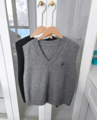 校園風刺繡馬甲背心 - Image 10