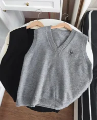 校園風刺繡馬甲背心 - Image 7