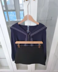 海軍風領結披肩上衣 - Image 16