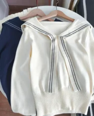 海軍風領結披肩上衣 - Image 10