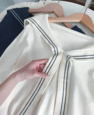 海軍風領結披肩上衣 - Image 11