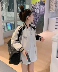 率性酷Girl女孩棒球外套 - Image 9