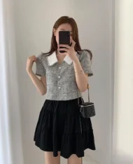 鬆緊腰層次蛋糕半身裙 - Image 2